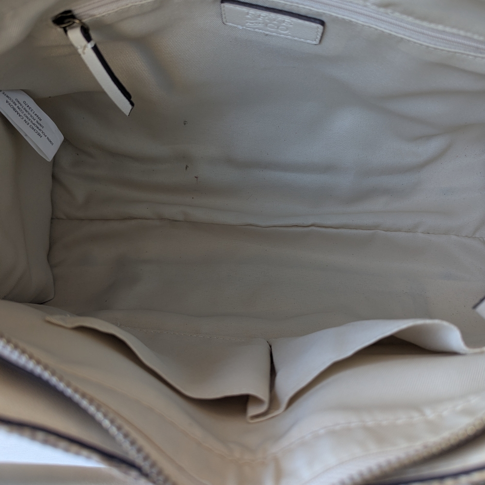 FRYE AND CO. Cream and Natural Woven Satchel - Picture 12 of 15